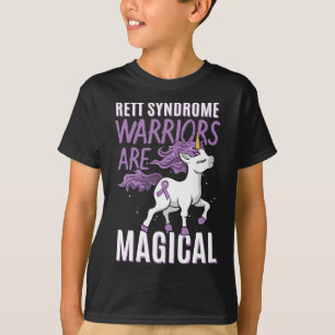 Rett Syndrome Awareness Rtt Warrior Purple Ribbon T-Shirt