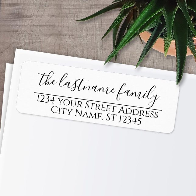 Return Address and Name - Morgana Script (Personalized Return Address Labels)