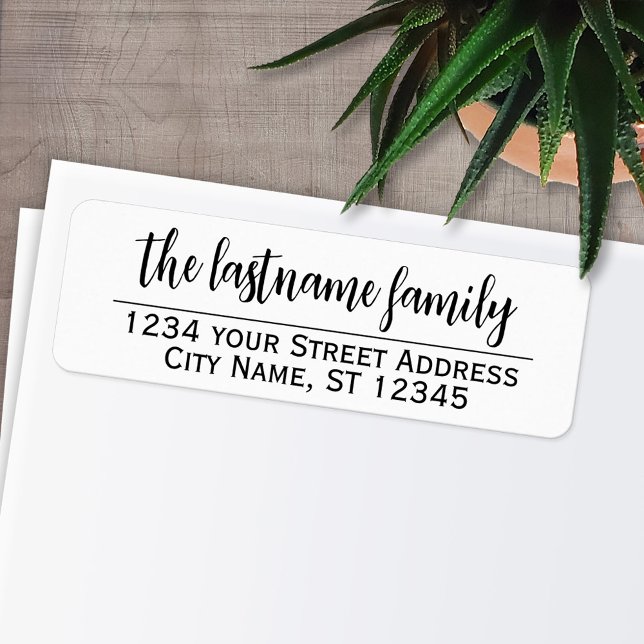 Return Address and Name - Romeo Juliet Script (Personalized Return Address Labels - Fun, modern fonts)