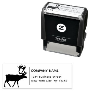 Return Address Business Deer Modern Hunter Self-inking Stamp