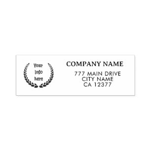 Return Address Business Stamp   Brand Logo Stamps
