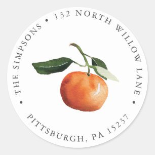 Return Address Classic Round Sticker