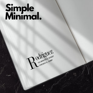 Return Address Clean Simple Minimal Contact Self-inking Stamp