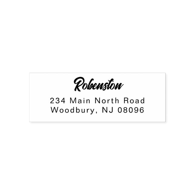 RETURN ADDRESS Custom Return Address Self-inking Stamp (Design)