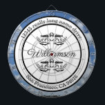 Return address dart board<br><div class="desc">Throw darts at the sky and no one will think your crazy.  With this dart board you can do just that with the challenge of the lines being hard to see.  Should give any spectators a show.</div>