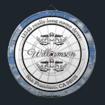 Return address dart board<br><div class="desc">Throw darts at the sky and no one will think your crazy.  With this dart board you can do just that with the challenge of the lines being hard to see.  Should give any spectators a show.</div>