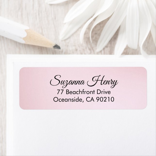 Return address _elegant handwriting blush pink (Insitu)