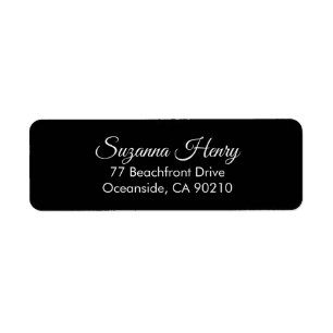 Return address _elegant handwriting return address