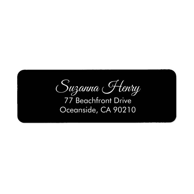 Return address _elegant handwriting return address (Front)