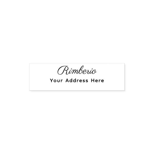 Return Address Elegant Self-inking Stamp (Design)