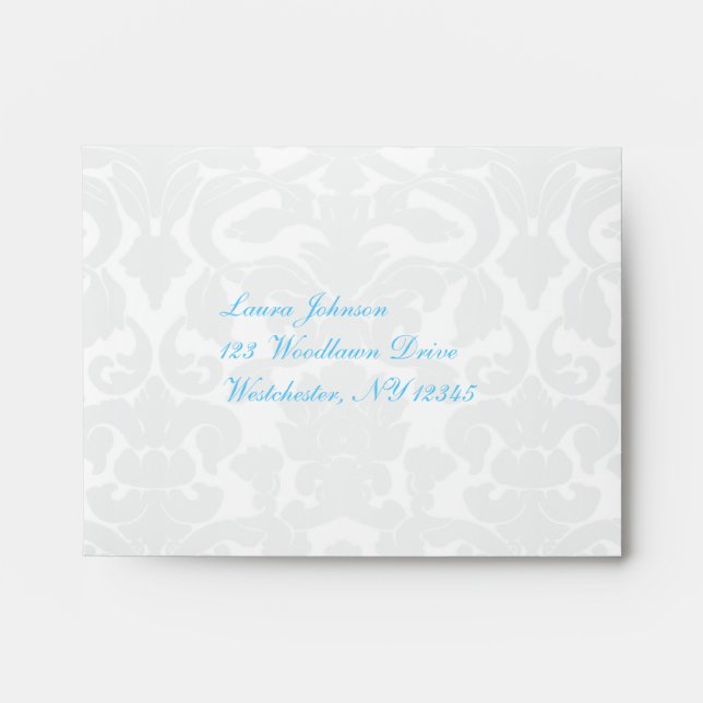 Return Address Envelope for Reply Card (Front)