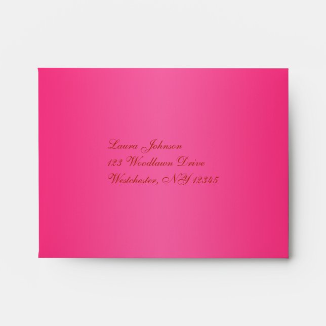 Return Address Envelope for Reply Card (Front)