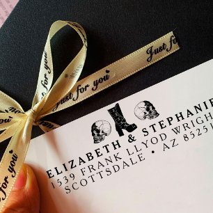 Return Address Gothic Wedding Aesthetic Custom Self-inking Stamp