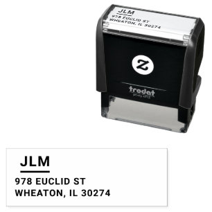 Return Address Informal Bold Casual Self-inking Stamp