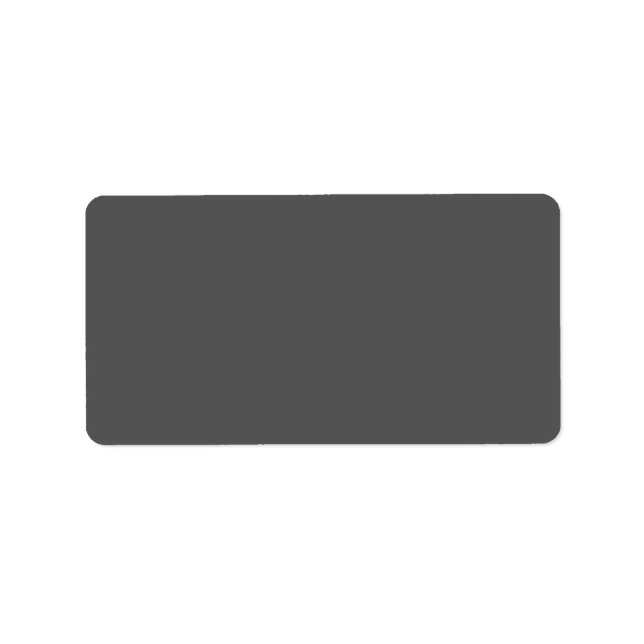 Return Address Label (Front)