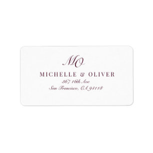 Return Address Label