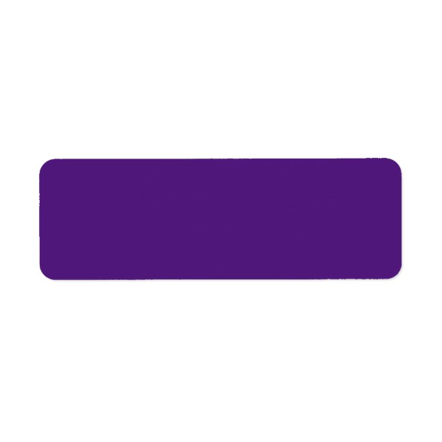 Return Address Label (Front)