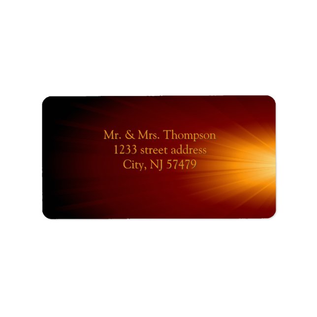 Return Address Label (Front)
