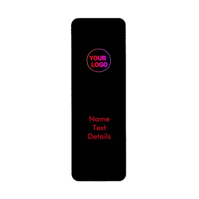 Return Address Label (Front)