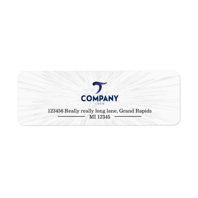 Return Address Label (Front)