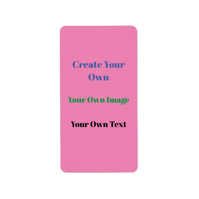 Return Address Label (Front)