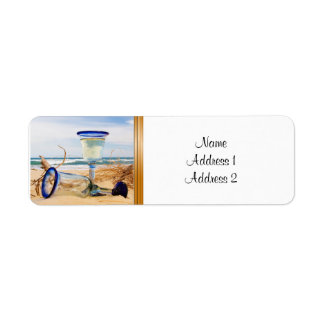 Return Address Label Beach Wedding