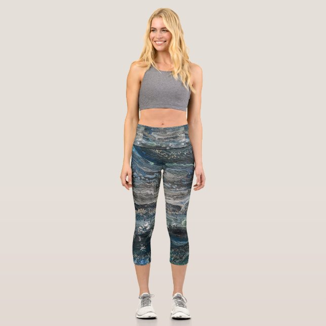 Return Address Label Capri Leggings (Front)