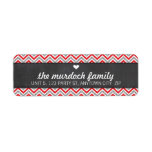 RETURN ADDRESS LABEL chevron glitter stripe red<br><div class="desc">Setup as a template it is simple for you to add your own details, or hit the customise button and you can add or change text, fonts, sizes etc> TIP :: 1. To resize / reposition the image/photo hit the "Customise It" button. 2. You can also change the fonts and...</div>
