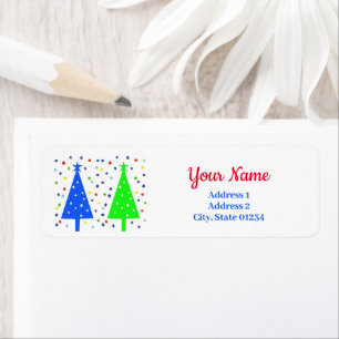 Return Address Label - Christmas Tree 2