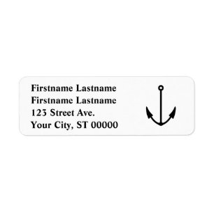 Return Address Label For a Couple With Two Names