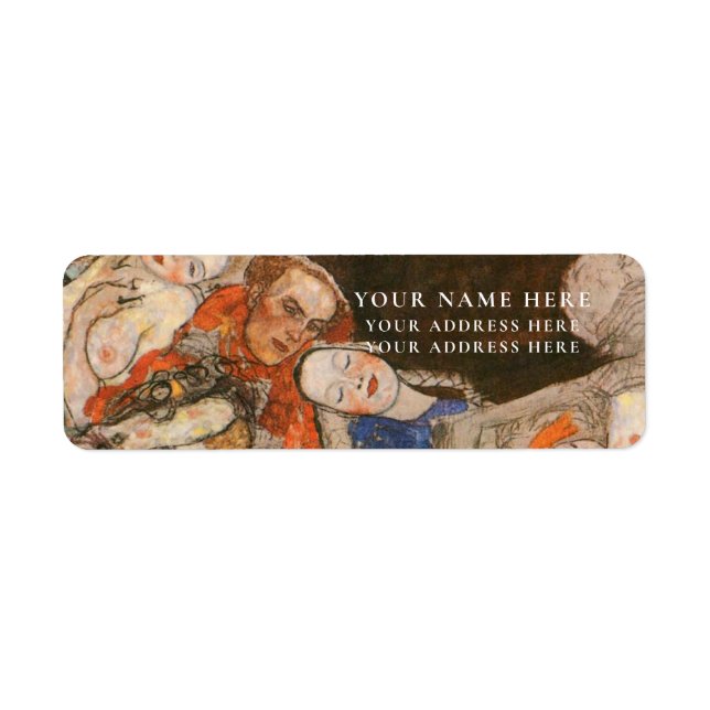 RETURN ADDRESS LABEL : GUSTAV KLIMT : THE BRIDE (Front)