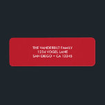 Return Address Label in Berry<br><div class="desc">Return Address Label in Red. See all rest of the matching pieces in this collection. Write to me at mailme@mistyqe.com for quotes on other matching pieces or customisation requests.</div>