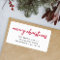 Return Address Label | Merry Christmas Card Mail