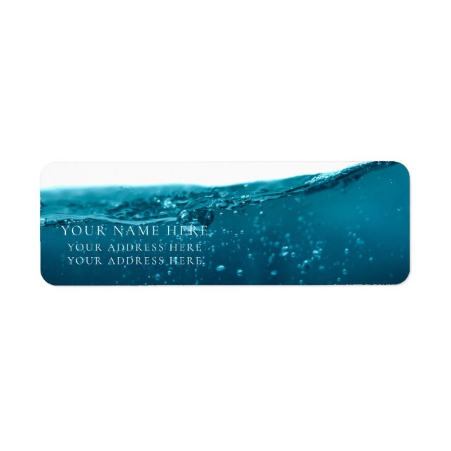 RETURN ADDRESS LABEL : NATURE : OCEAN (Front)