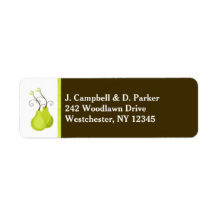 Return Address Label Perfect Pair