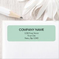 Return Address Label | Seafoam Green 