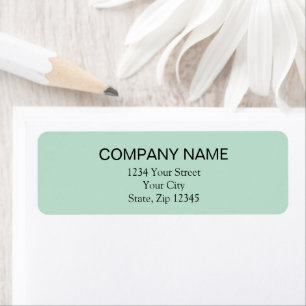 Return Address Label   Seafoam Green 