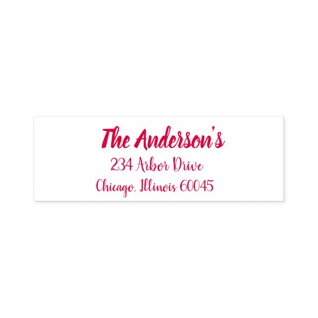 Return Address Label Self-inking Stamp (Design)