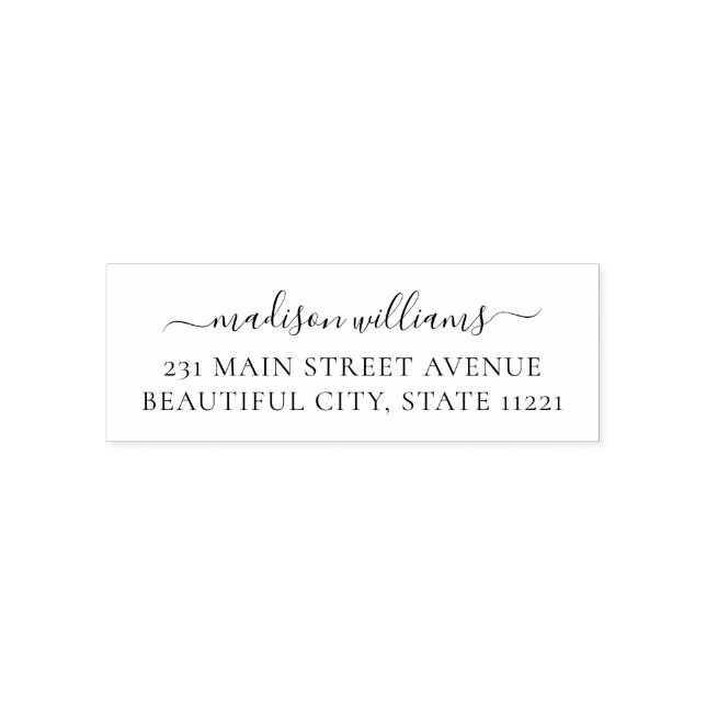 Return Address Label Self-inking Stamp (Design)