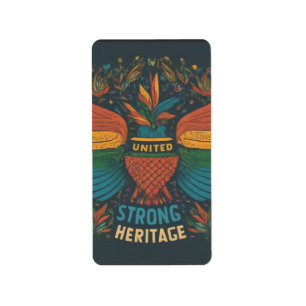 Return Address Label "United Pride Strong Heritage