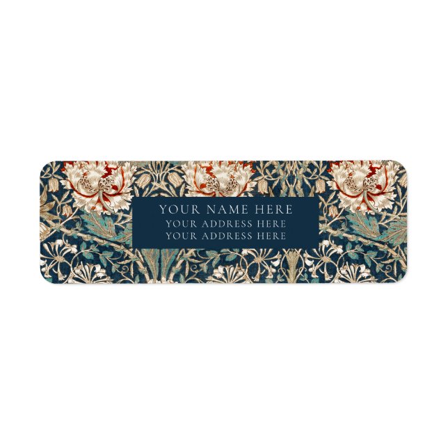 RETURN ADDRESS LABEL : WILLIAM MORRIS : FLORAL (Front)