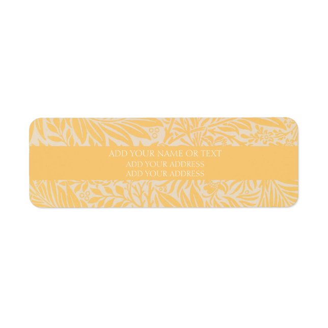 RETURN ADDRESS LABEL : WILLIAM MORRIS : LARKSPUR (Front)