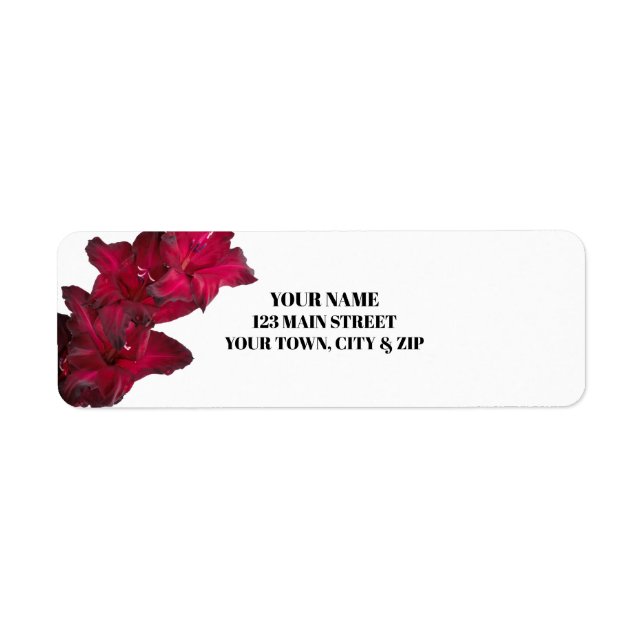 Return Address Labels (Front)