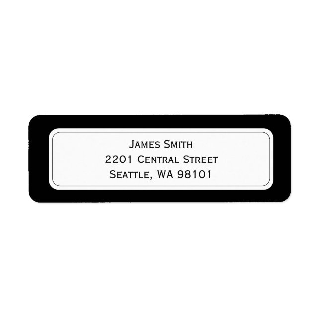 Return Address Labels (Front)