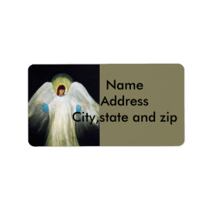 Return address labels. Angel Label