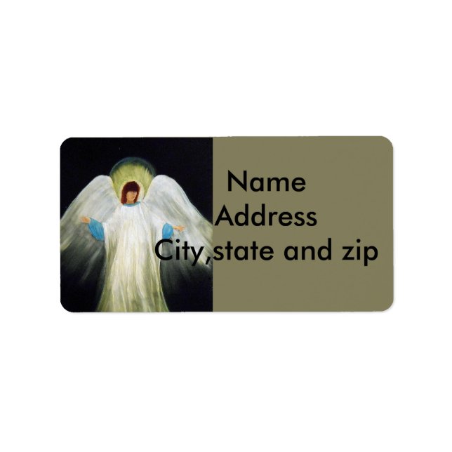 Return address labels. Angel Label (Front)