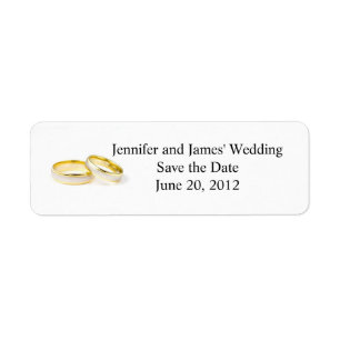Return Address Labels Clipart Wedding Rings