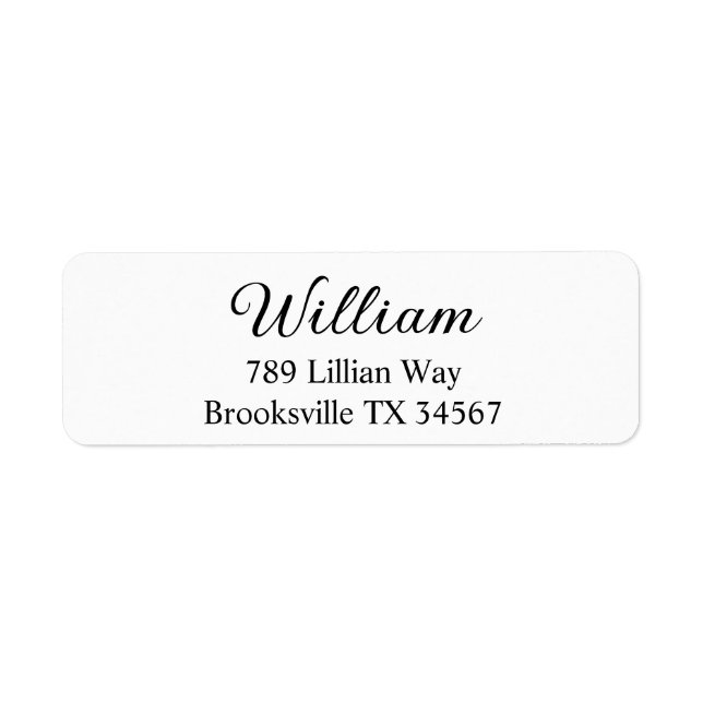 Return Address Labels, Custom Address Sticker, (Front)