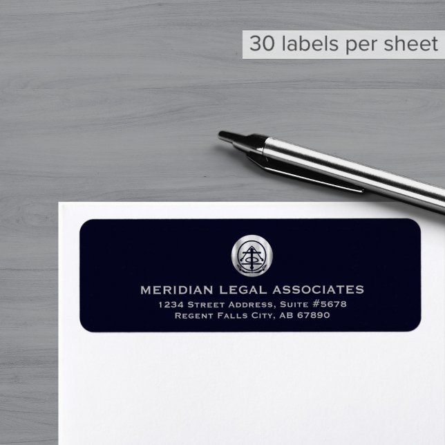 Return Address Labels for Law Firms with Logo (Creator Uploaded)