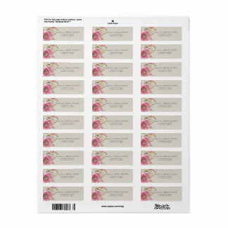 Return Address Labels Modern Bride Shower